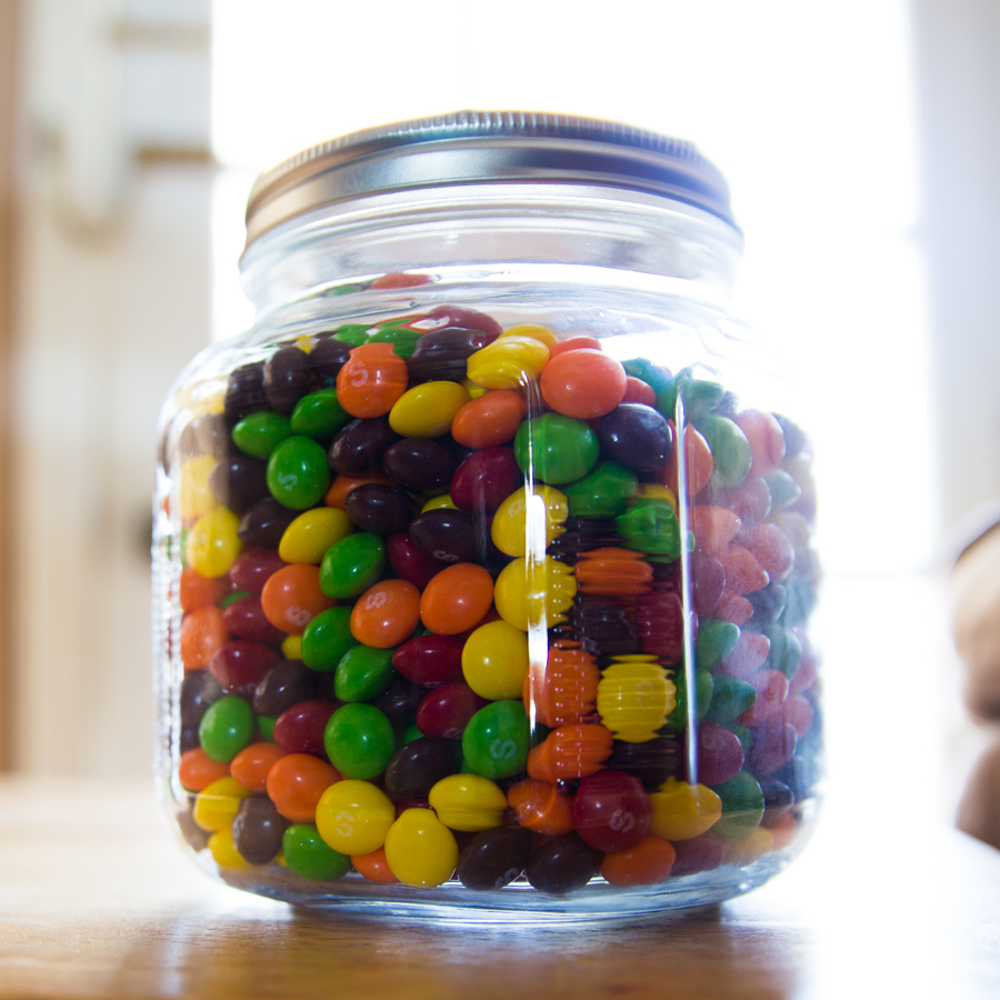 How many Skittles are in the jar?